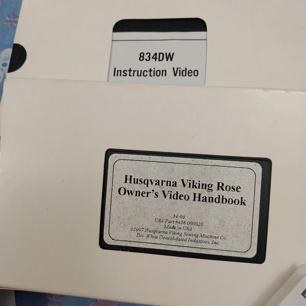 3172-- Husqvarna 834 DW Instructional Video Tapes and Manual